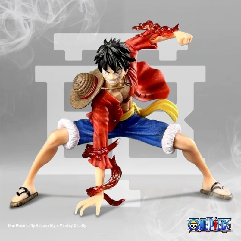 Jual Action Figure One Piece Luffy Action - Style Monkey D Luffy | Aura ...