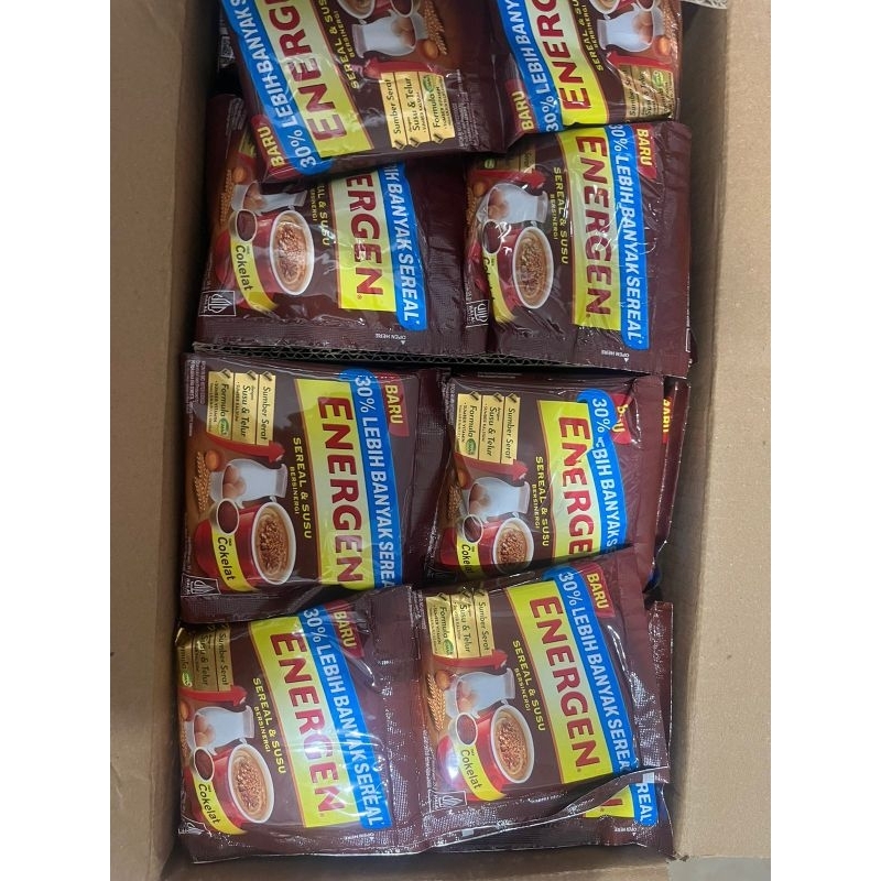 Jual Sereal & susu Energen rasa Vanila / Coklat ( Rentengan) | Shopee ...