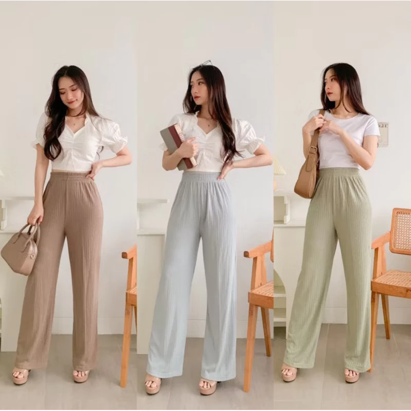 Kulot Knit Pants Premium Korean