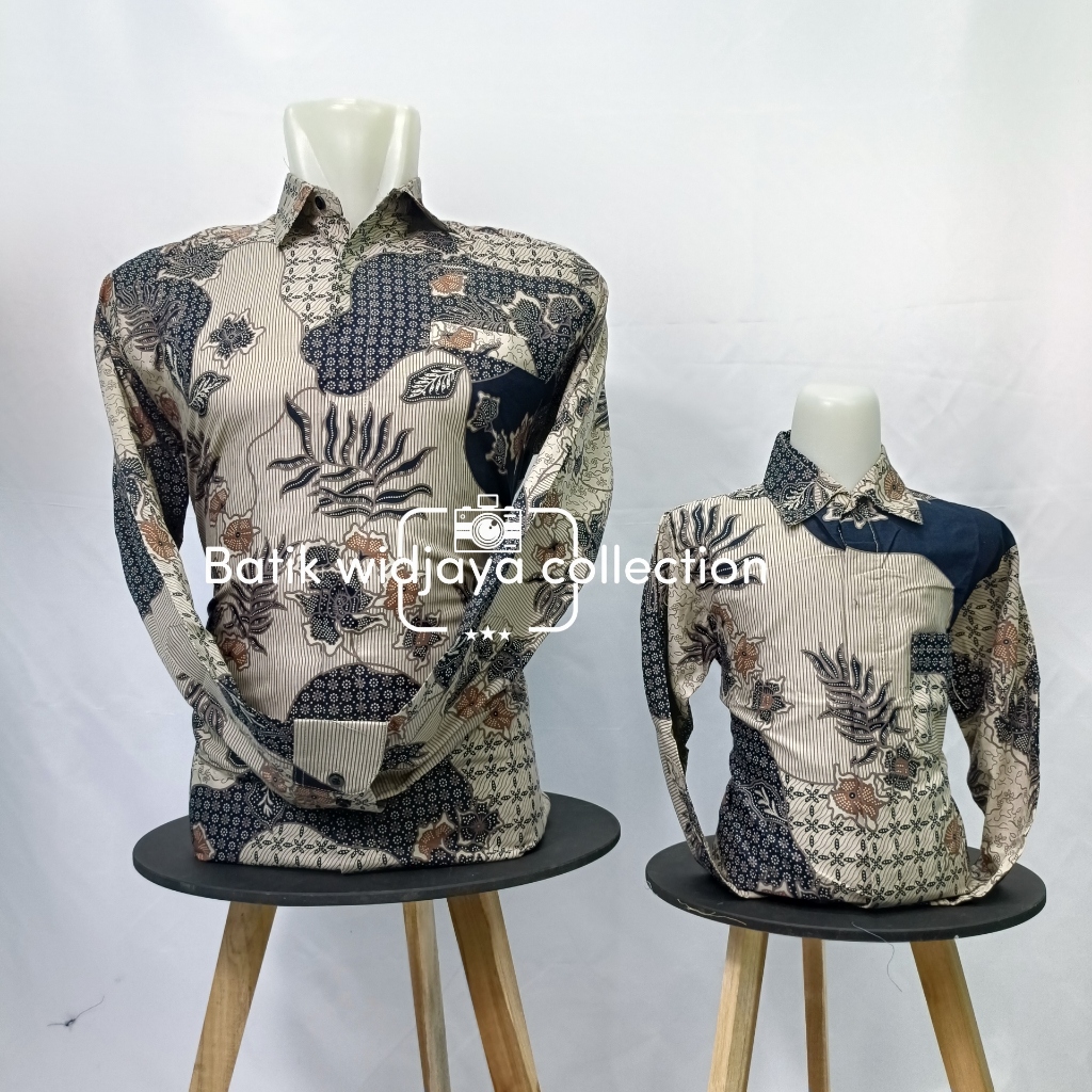 Jual batik coksu / batik couple ayah anak warna coksu motif salur ...