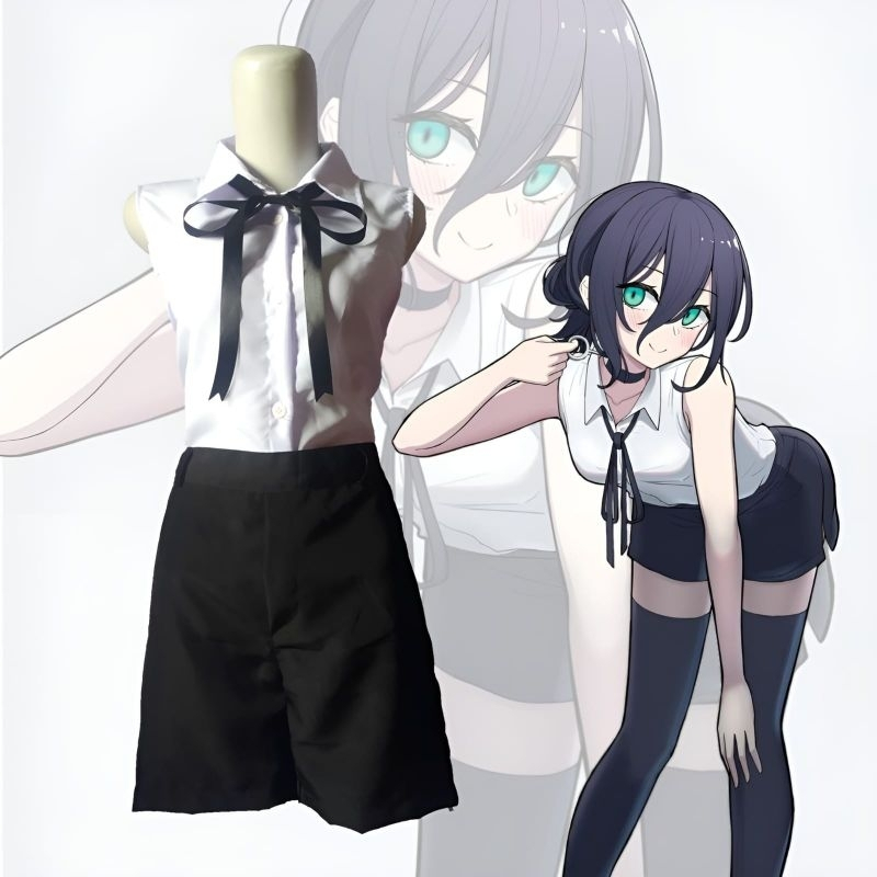 Jual KOSTUM ANIME CAINSAW MAN COSPLAY WAKIMA COSPLAY JEPANG WANITA ...