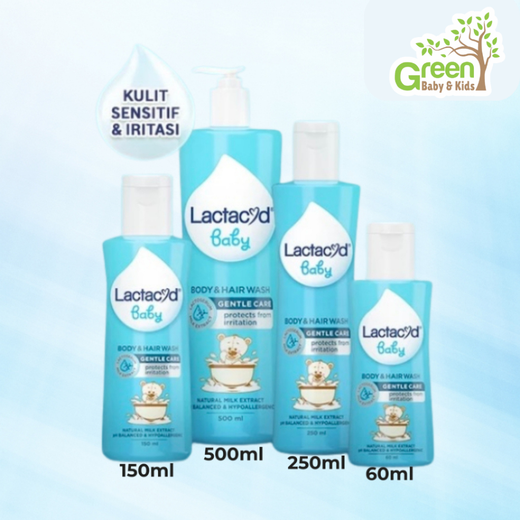 Lactacyd Baby Body&Hair Gentle Care Sabun Bayi Kulit Sensitif 60ml 150ml  125ml