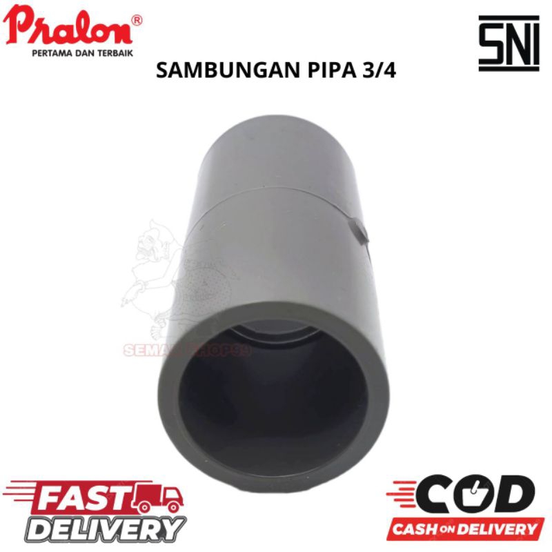 Jual SOCK POLOS 3/4'INCHI MEREK PRALON AW/SOKET SAMBUNGAN PIPA PVC 3/4 ...