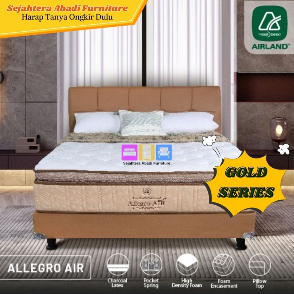 Jual Airland Springbed Kasur Pocket Full latex pillow top New Allegro ...