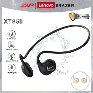ZNP X Lenovo ERAZER XT95 MAX Headset Bluetooth V5.3 Open Ear Sport Earphone Wireless Air Bone Conduction headphone HiFi Stereo IPX5 Tahan air dengan Mik