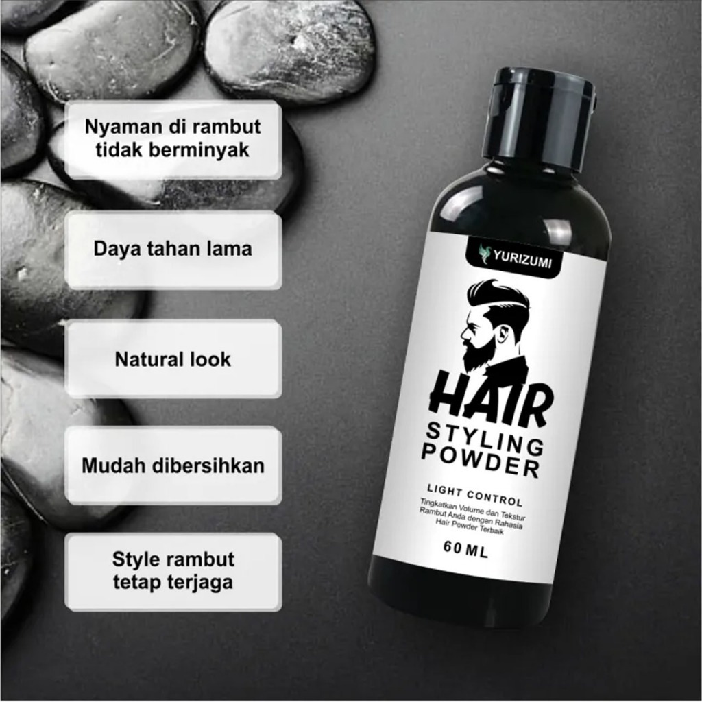Jual Original Yurizumi Hair Styling Powder Bedak Rambut Anti Lepek Pria ...