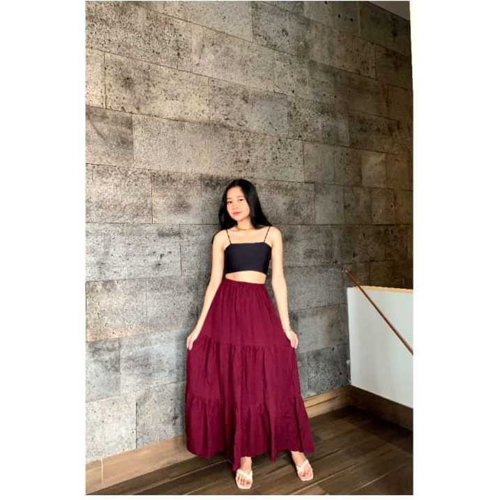 Jual ROK RAYON TERMURAH // ROK RAYON CANDA TUTU // ROK RUFFLE RAYON ...
