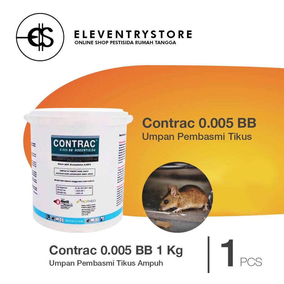 Jual Contrac 0.005 BB 1Kg Racun Tikus Ampuh | Shopee Indonesia