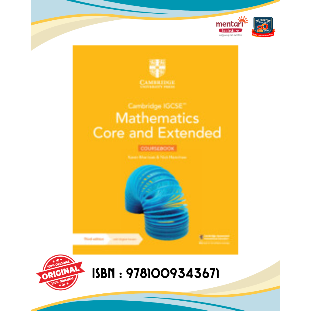 Jual Mentari Bookstore | Cambridge IGCSE Mathematics Core & Extended ...
