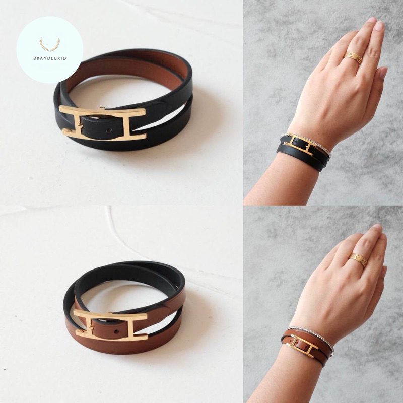 人気【HERMES】ブレスレット Behapi Double Tour So Brown Behapi Double Tour bracelet | Hermès Poland