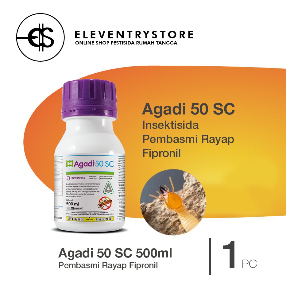 Jual Agadi 50 SC 500 ml Antirayap Fipronil Ampuh Rayap Tanah dan Kayu ...
