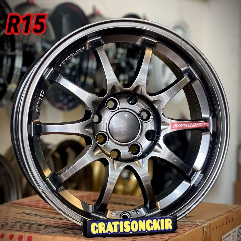 Jual velg racing mobil R15 CE28 RPF1 FLOW FORMING PCD 4X100 - 4X114,3 ...