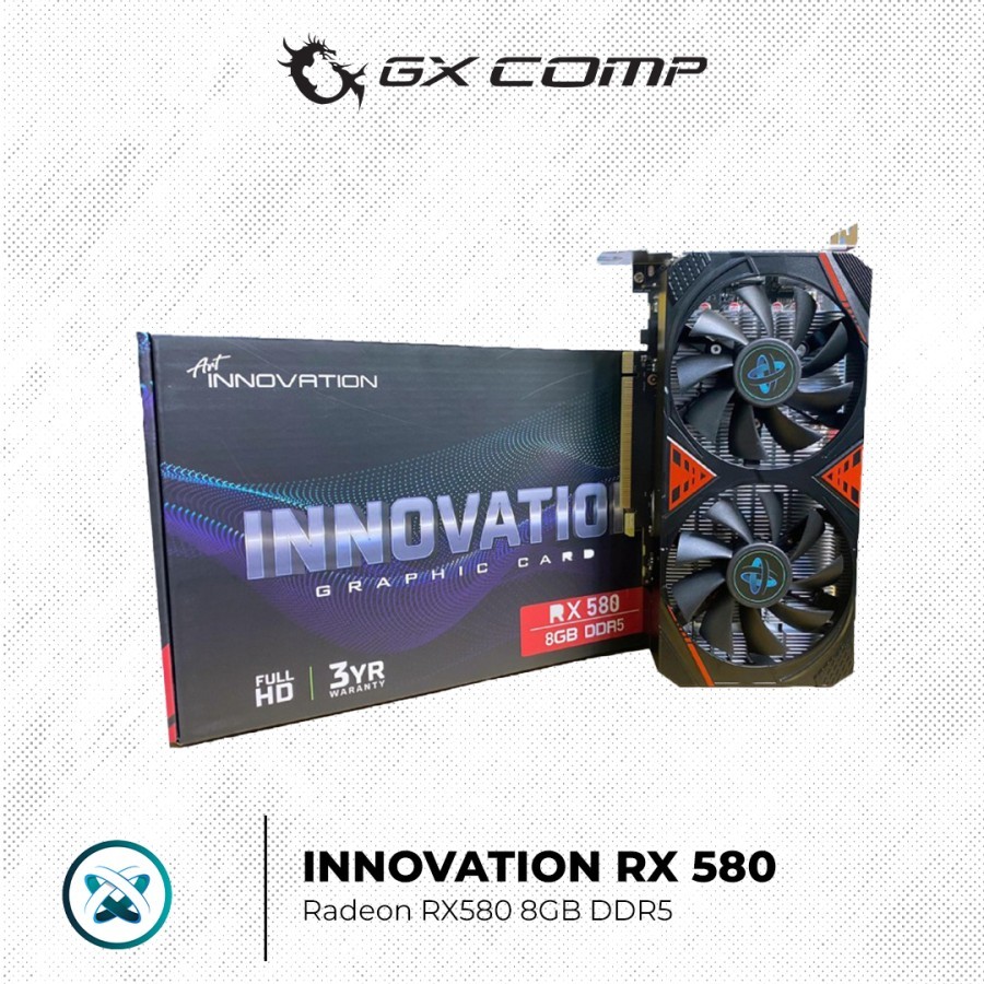 Jual VGA INNOVATION RADEON RX580 8GB GDDR5 | Shopee Indonesia