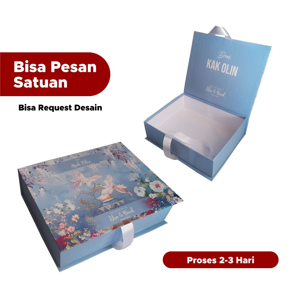 Jual Hardbox Custom Satuan [25x20x7] / Box Hampers / Bridesmaid Box ...