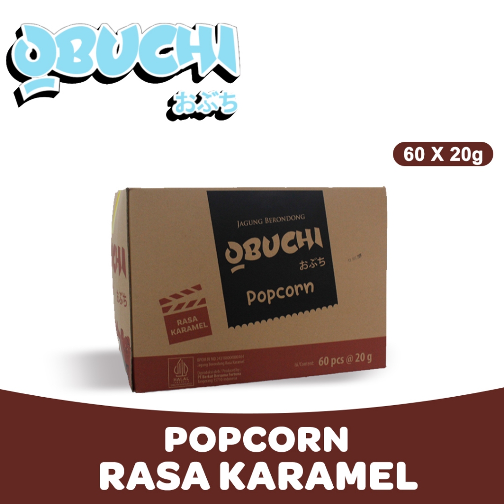 Jual Obuchi Popcorn Rasa Karamel - Jagung Berondong | Shopee Indonesia