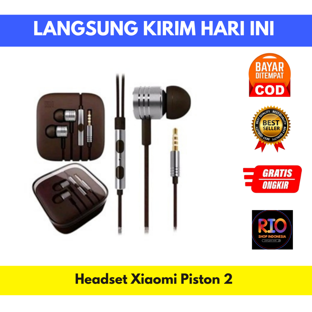 Jual Handsfree Headset Xiaomi Piston Shopee Indonesia