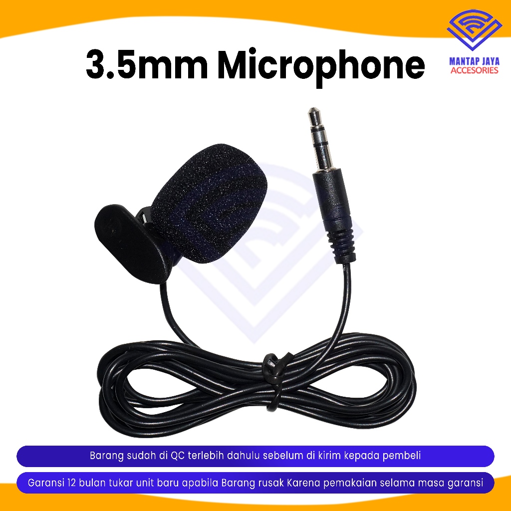 Jual [COD] MICROPHONE MIC CLIP ON HP KONTEN CREATOR / YOUTUBER ...