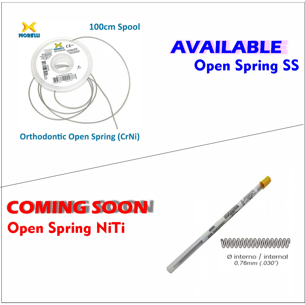 Jual 1 meter Open coil Spring ortho Morelli | Spring ortho Stainless ...