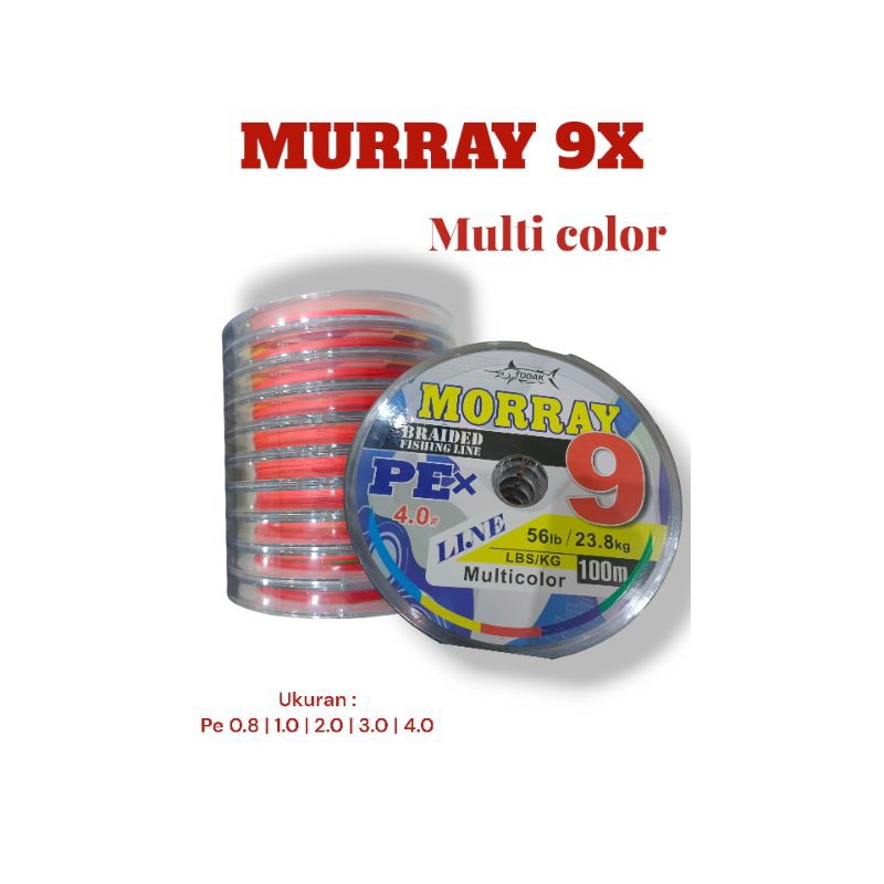 Jual Senar PE MORRAY 9X 100 Meter Connecting - Multi Color | Shopee ...