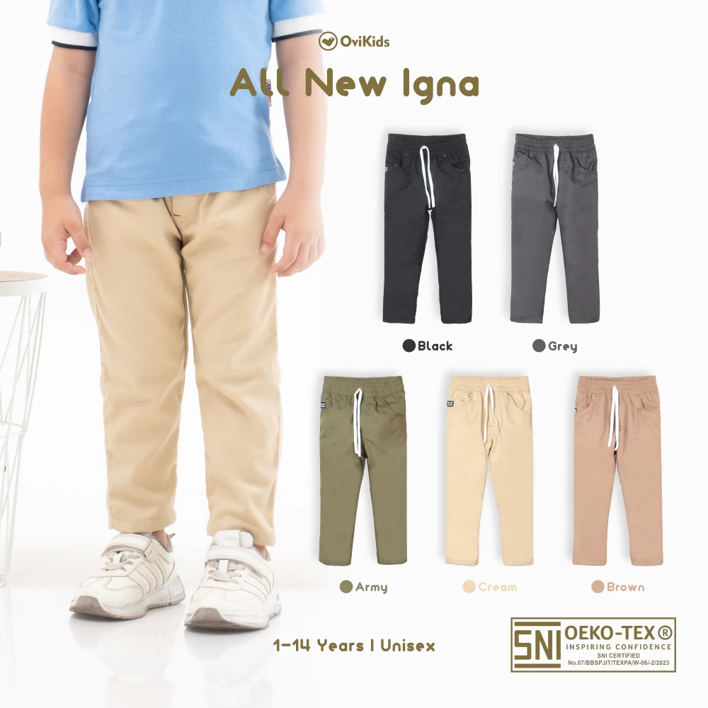 OVIKIDS Igna – Celana Panjang Anak Laki-Laki dengan Desain Stylish & Bahan Nyaman