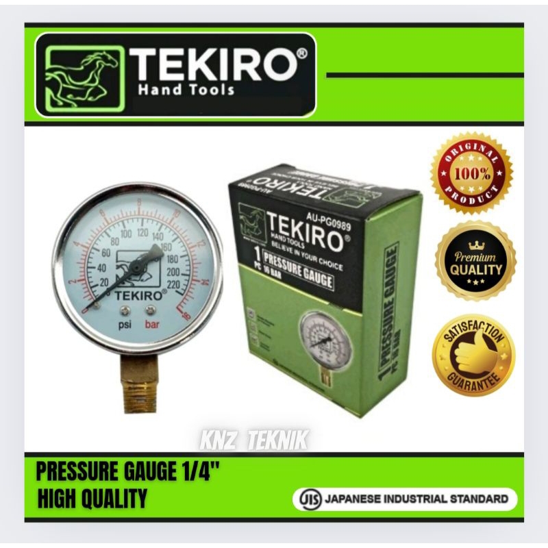 Jual Tekiro Manometer Alat Ukur Tekanan Angin Pressure Gauge Mengukur ...