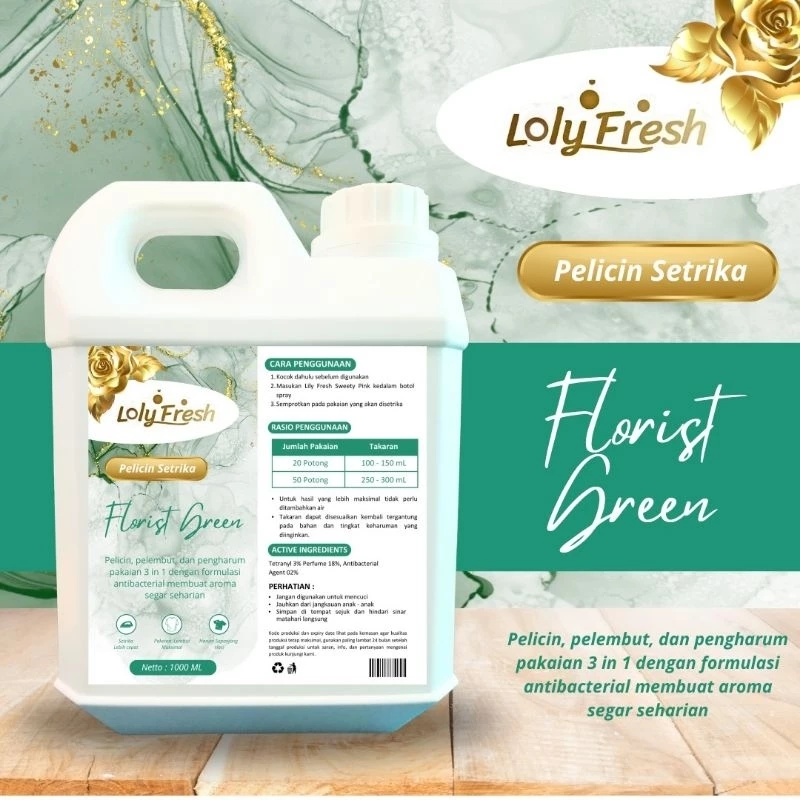 Parpum laundry 1 liter pewangi pelicin pelembut setrika pakaian