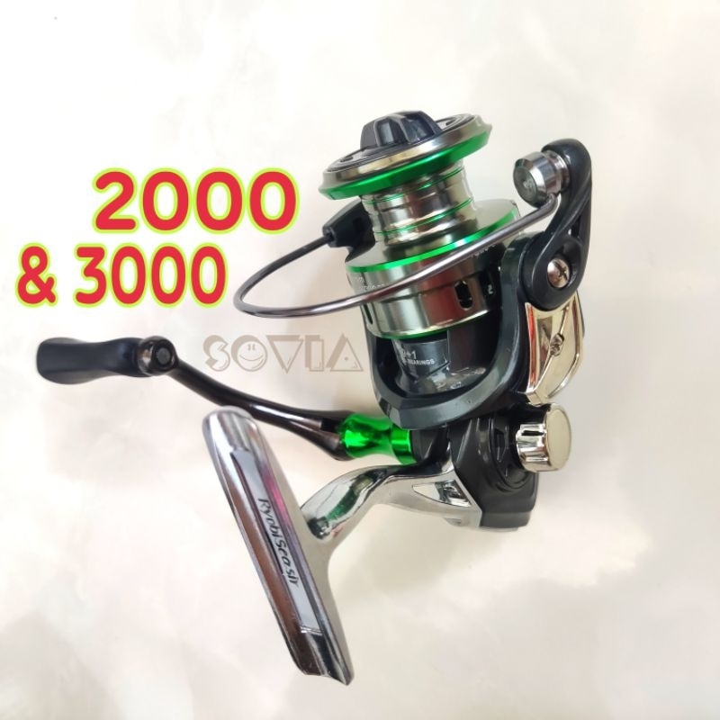 Jual reel / gulungan pancing ikan ryobi seasir reels kualitas bagus |  Shopee Indonesia リールセット Ryobi R-203 Daiwa CS-5000 Fish Re