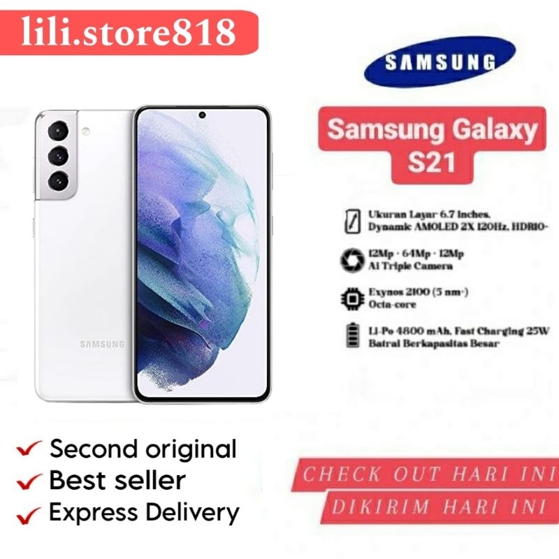 HP Samsung Galaxy S21 S21+ 5G Samsung S21Plus 5G 8/256GB 8/128GB Second  Mulus