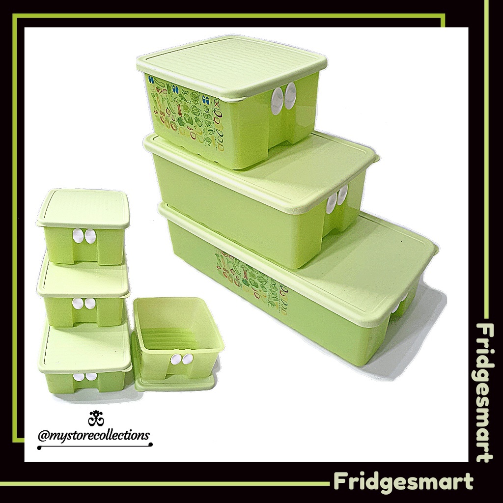 Jual fridgesmart green 3 L tupperware tempat sayur di kulkas | Shopee ...