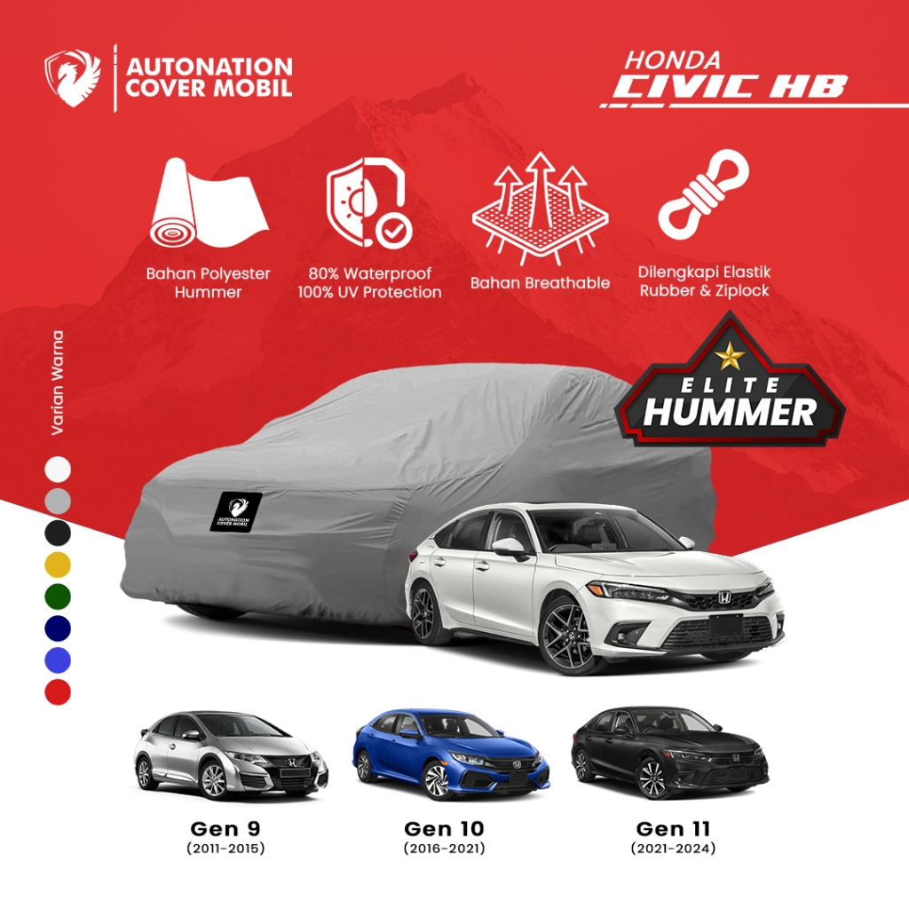 Full Anti-Hail Car Cover Outdoor For Hon-da Civic 1996-2000 Car - Foto 3