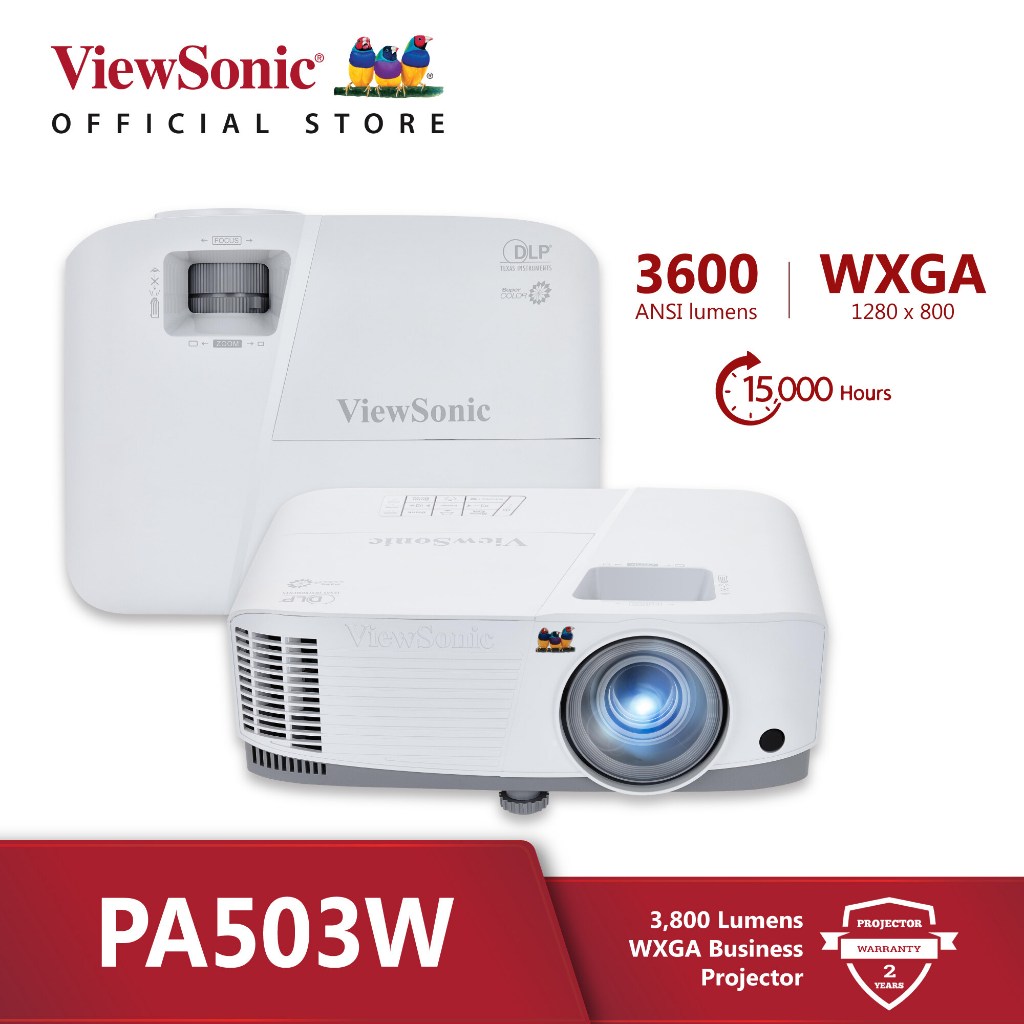 Jual Proyektor ViewSonic PA503W WXGA 3800 Lumens Projector | Shopee ...
