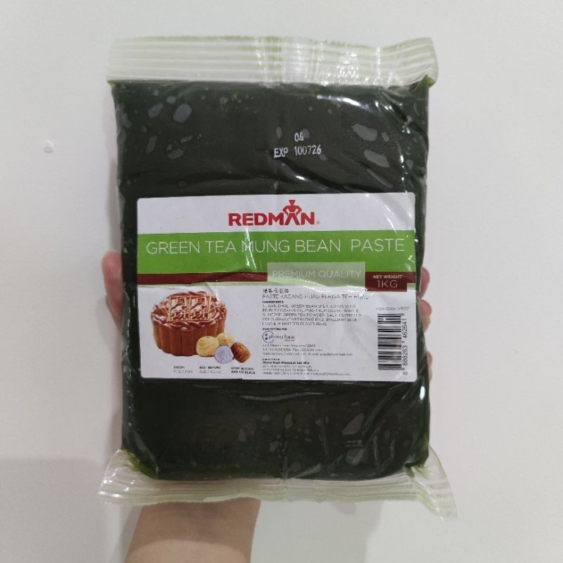 Jual Redman Green Tea Mung Bean Paste 1Kg Pasta Matcha Mungbean Teh ...