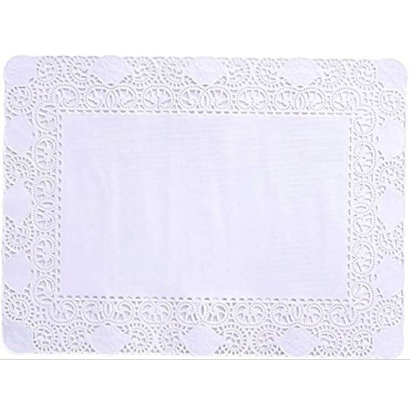 Jual GRADE DOILIES PAPER RECTANGLE 20X30 ISI 10 LEMBAR KERTAS SERBET ...