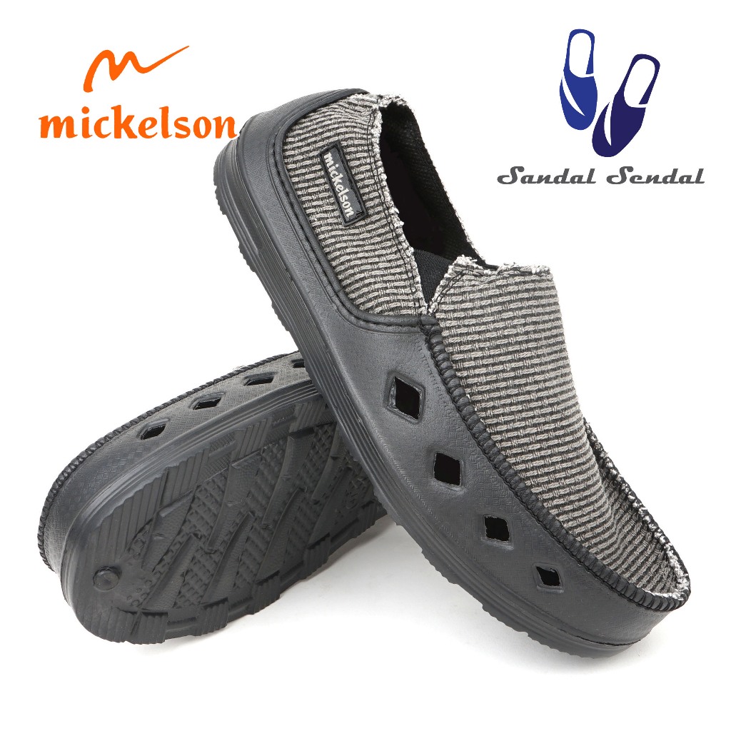 Jual Sepatu Slip On Mickelson X - BEST Abu Biru Hitam Fashion Casual ...