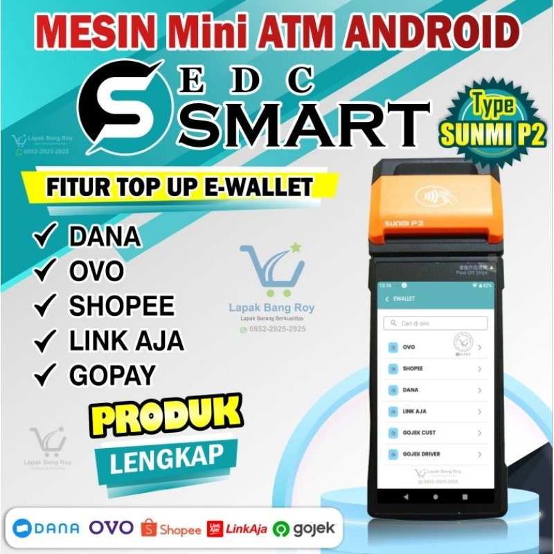 Jual Mesin EDC SMART Android P2 (Wifi, NFC, Simcard 4G) | Shopee Indonesia