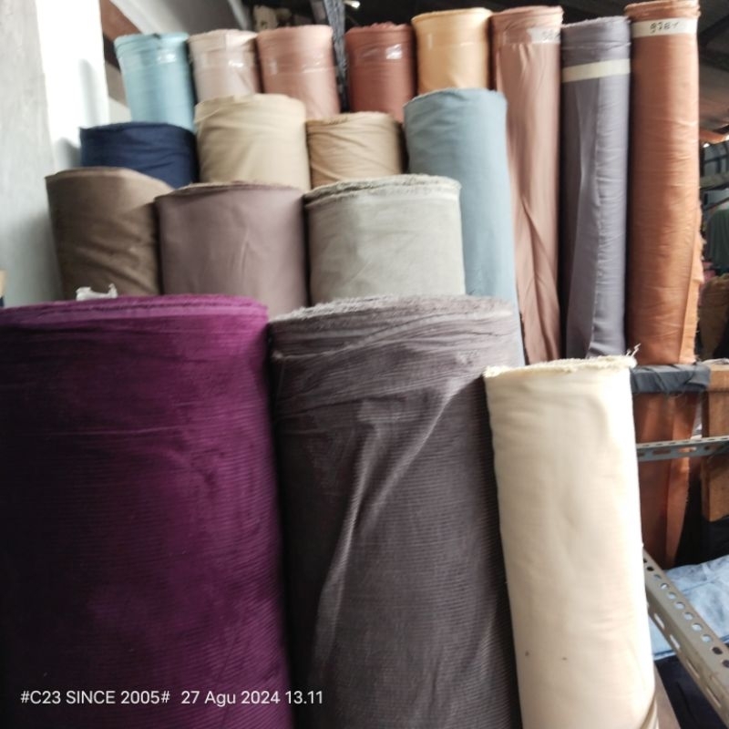 Jual HARGA/0,5 M | BAHAN CORDUROY - KAIN CORDUROY - KAIN KODORAI ...