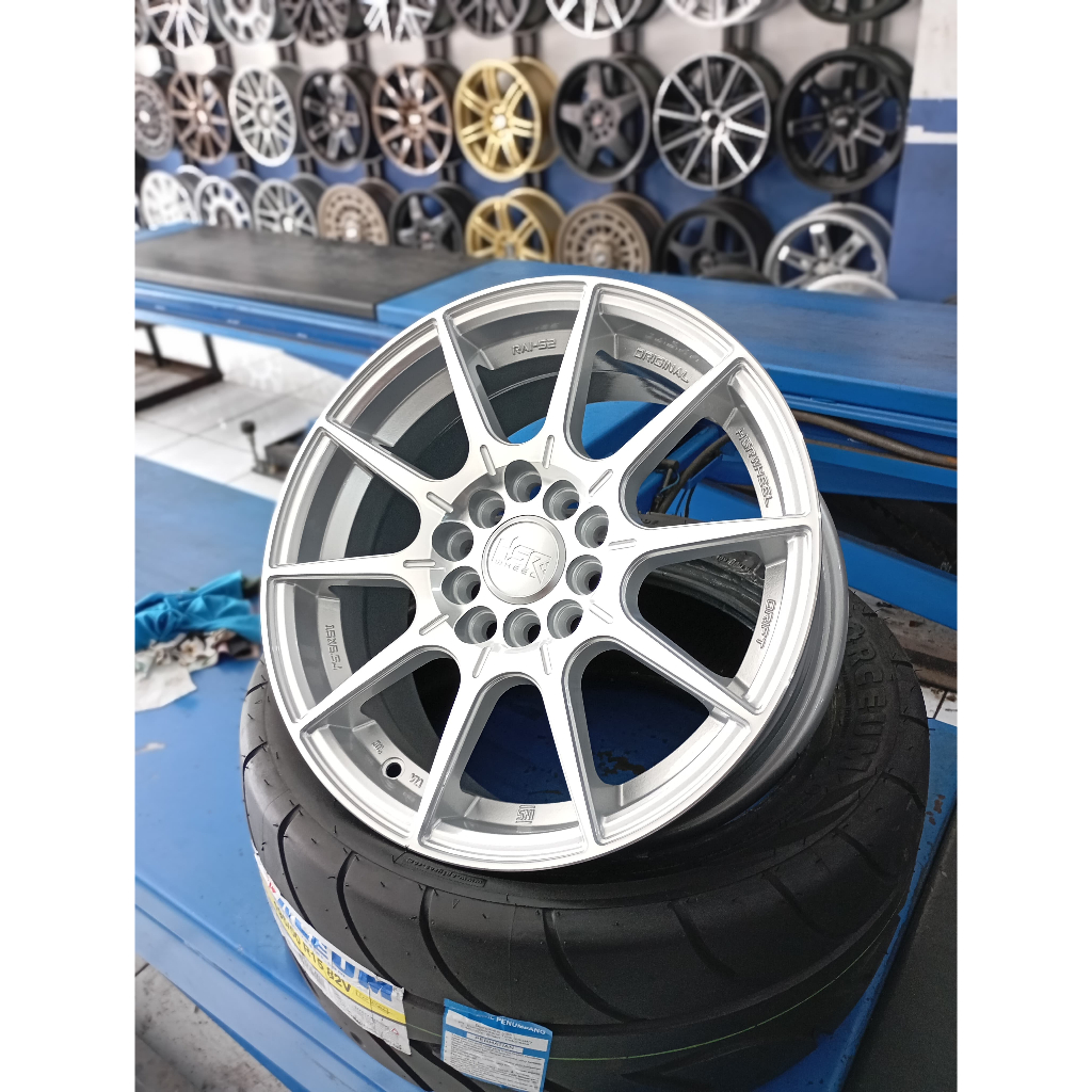Jual VELG HSR RAI S2 RING 15X65 H8X100-114,3 ET42 GSMF COCOK BUAT MOBIL ...
