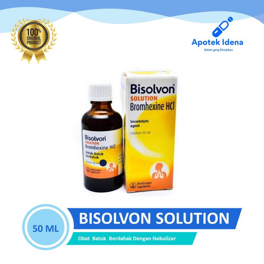 Jual BISOLVON SOLUTION 50 ml Obat Batuk Berdahak Cairan untuk Nebulizer