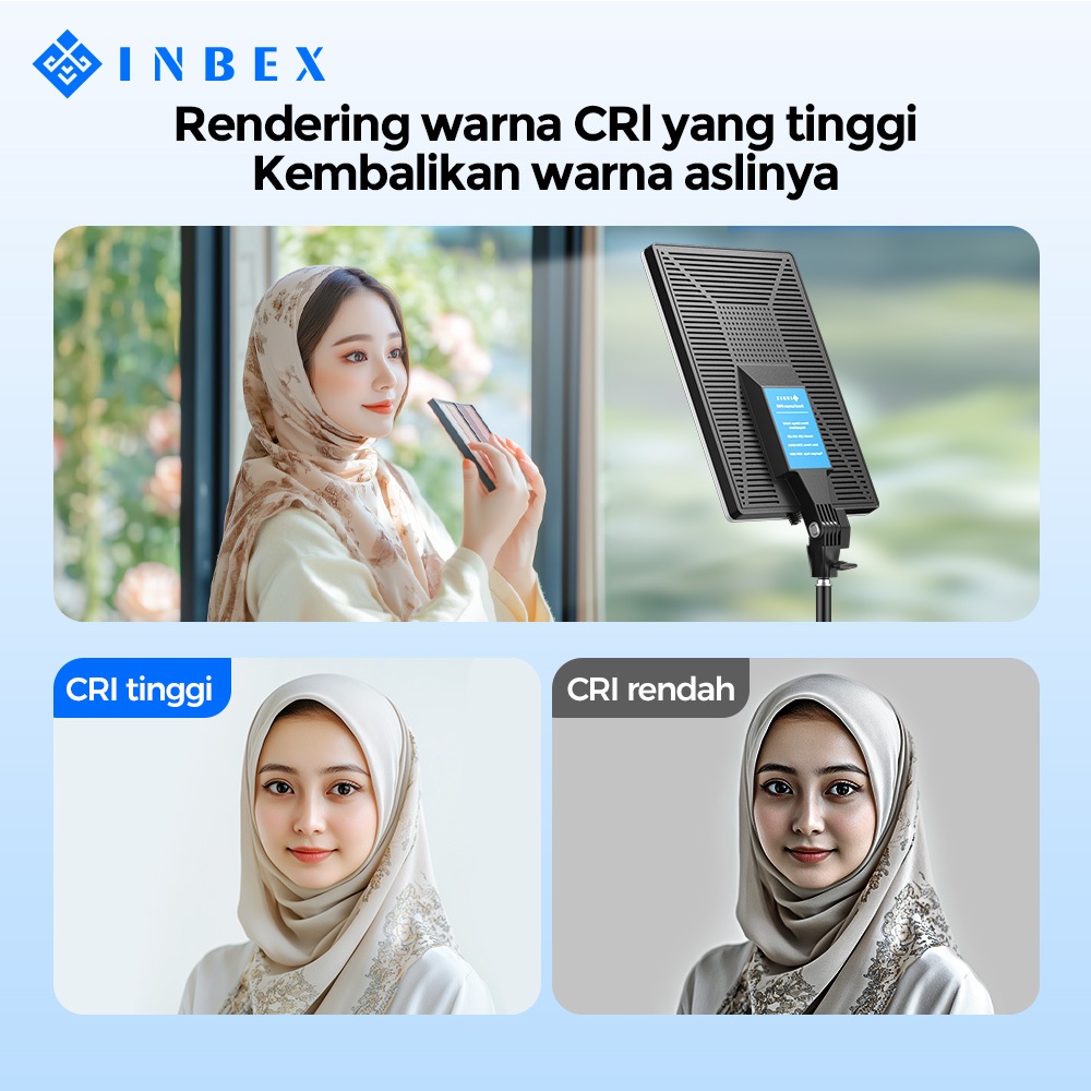 Jual INBEX IP80 lampu foto 80W LED Lighting Foto Kreator Lampu ...