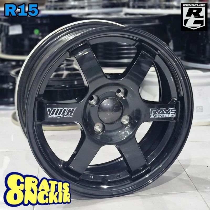 Jual velg mobil ring 15 TE37 FLOW FORMING LEBAR 6,5 velg mobil racing ...
