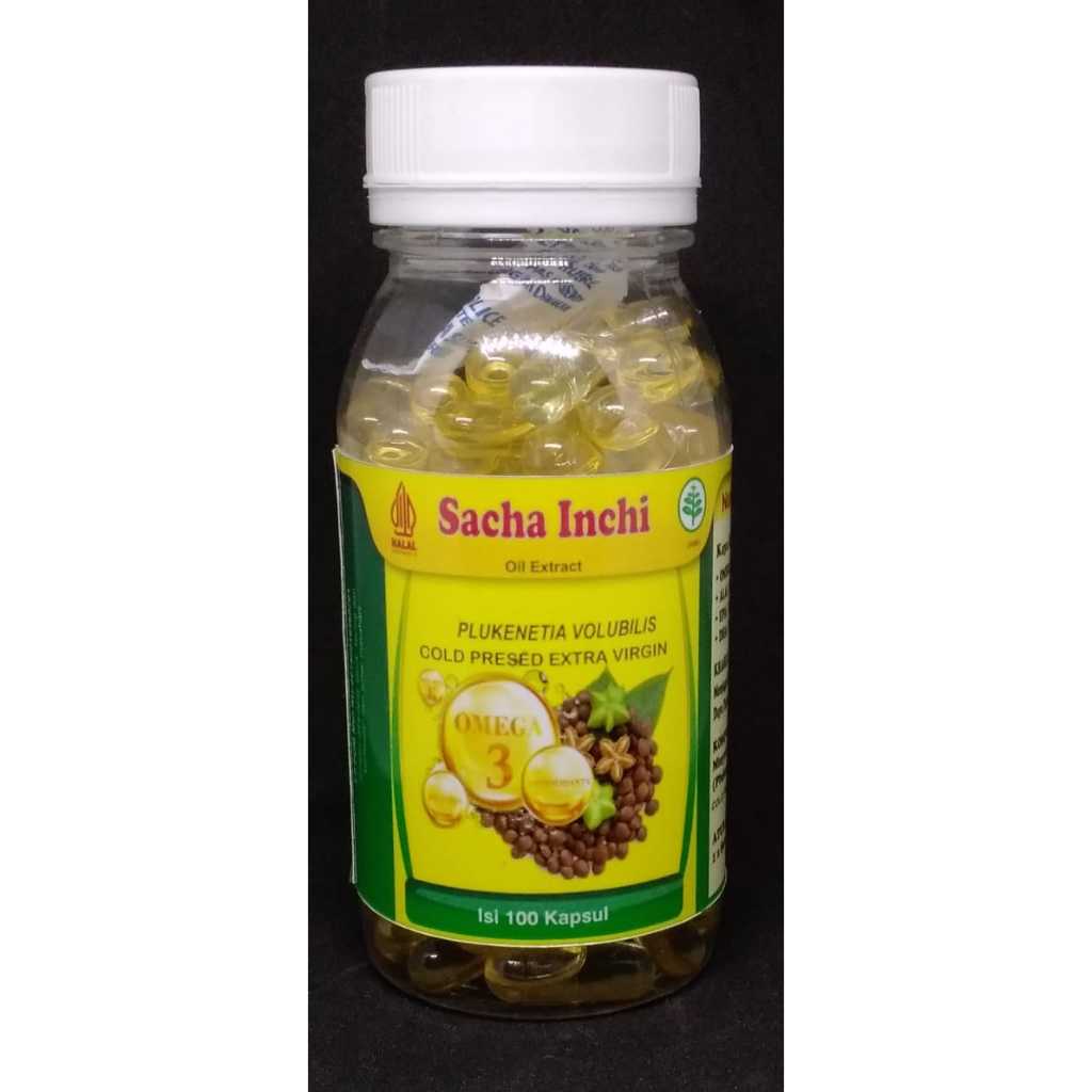 Jual sacha inchi kapsul isi 100 kapsul minyak saca inci omega 3 omega 6 ...