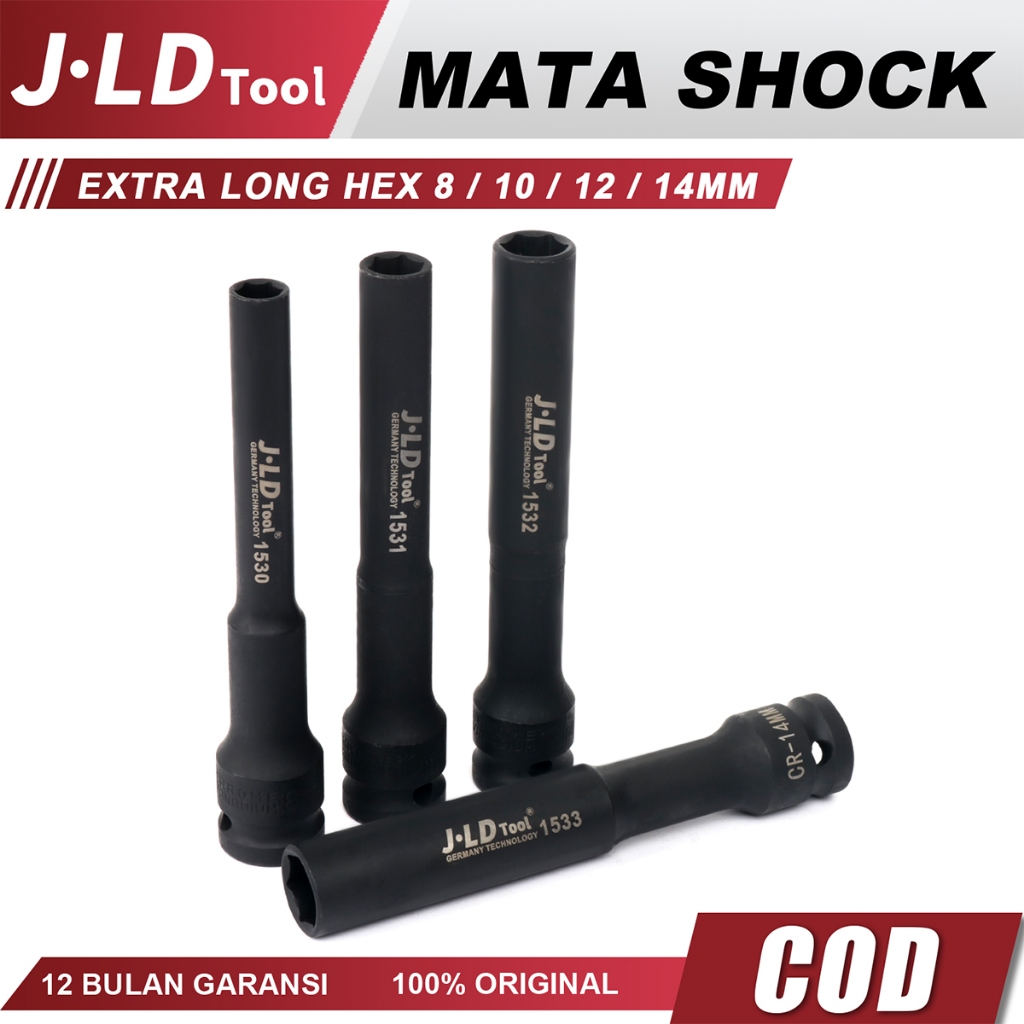 Jual JLD 130MM Extra Panjang Mata Kunci Shock Impact High Torque 1/2