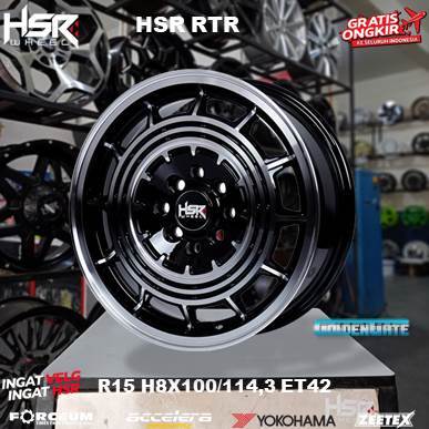 Jual Velg mobil r15 hsr wheel untuk avanza, livinna, soluna dll hsr Rtr ...