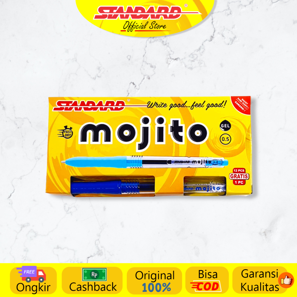 Standard - Pulpen Mojito 0.5 - Gel ( Alat Tulis / Pen / Ballpoint / Pena ) (4)