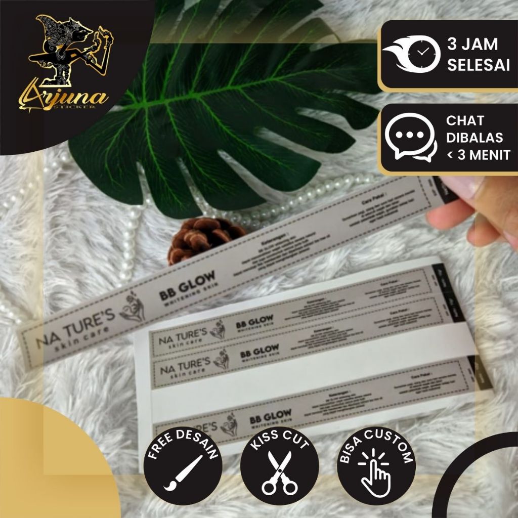 Jual SPV 2 8-15 Arjuna Cetak Stiker Vinyl Kotak Label Makanan Print ...