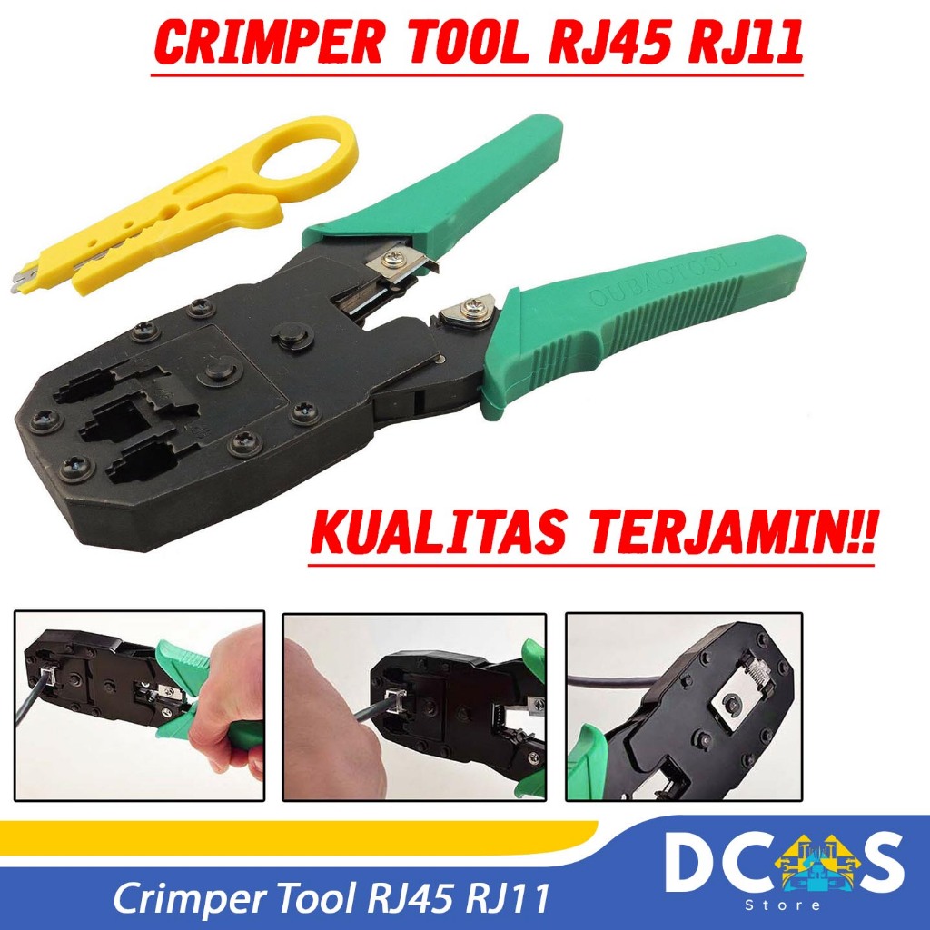 Jual Crimping Crimper Tool RJ45 RJ11 Tang Krimping Tools RJ 45 RJ 11 ...
