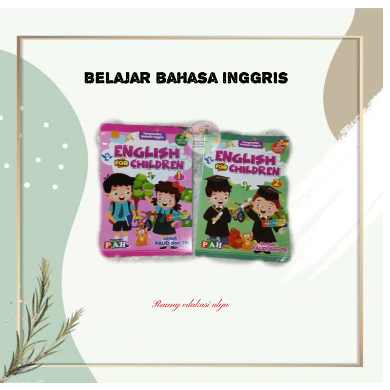 Jual BUKU BELAJAR BAHASA INGGRIS/ ENGLISH FOR CHILDREN | Shopee Indonesia