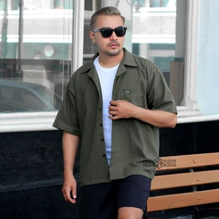Myman Kemeja Boxy Oversize Pria Cotton Twill
