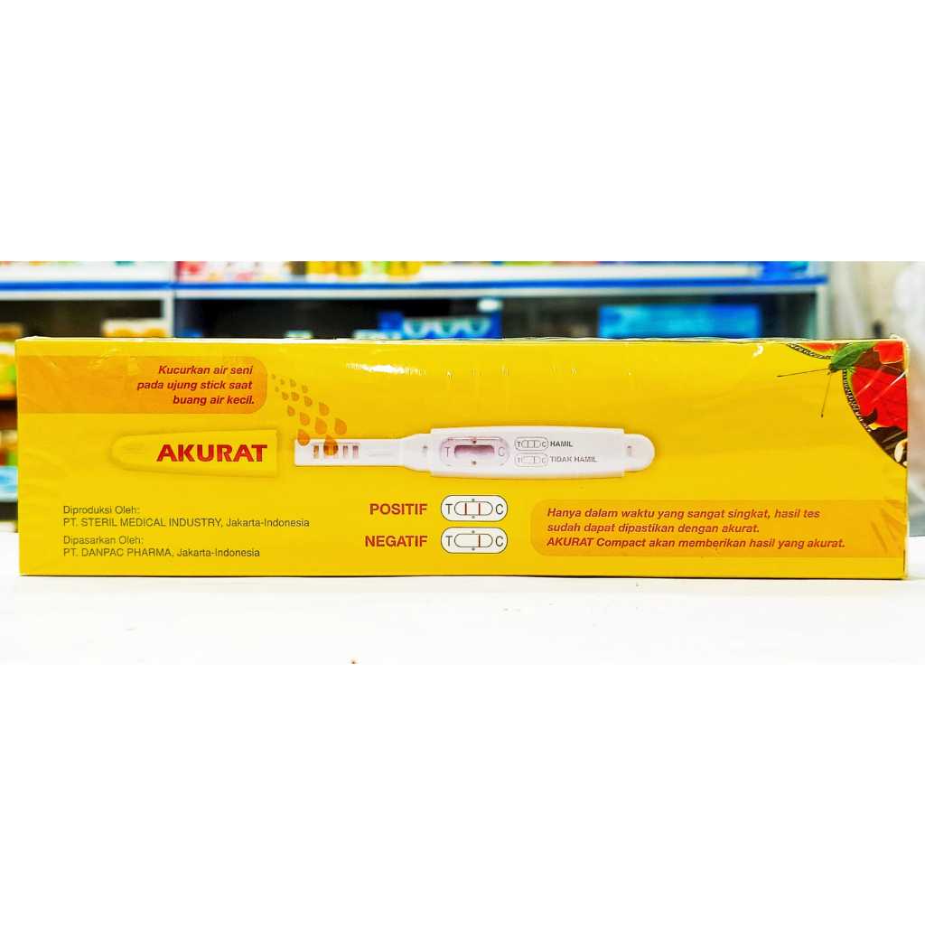 Jual AKURAT (COMPACT TEST PACK ECERAN @1 PCS) - ALAT TES KEHAMILAN ...