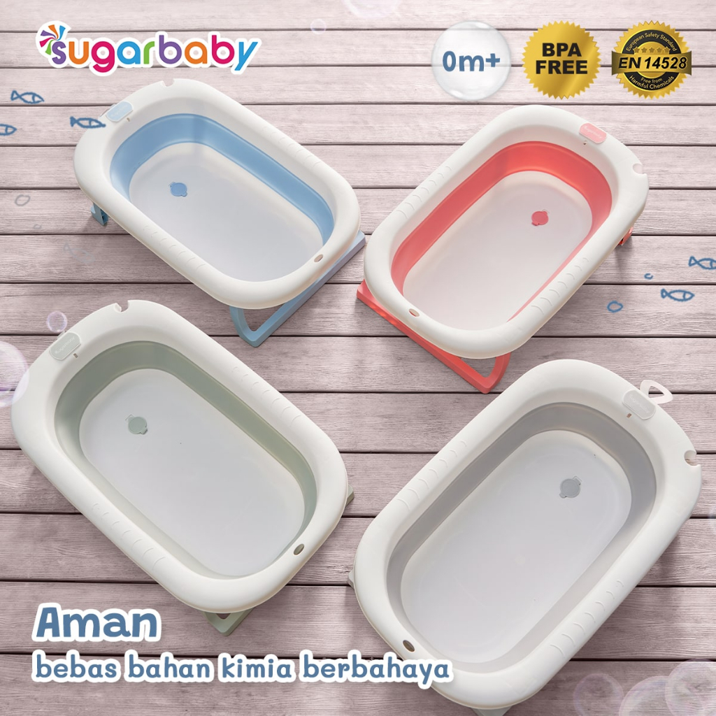 Jual Sugarbaby Foldable Baby Bathtub dengan Sensor Panas Sugar